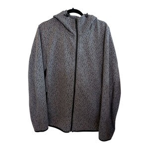 UNIQLO SprzNY MOMA Limited Edition Gray Full Zip Jacket Geo Print XL EUC